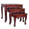 Upton 3-Pcs. Nesting Table Set - Cherry Finish