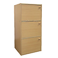 3-Level Bookshelf with Doors