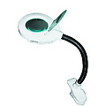 Magnifier fluorescent clip on Desk Lamp - White