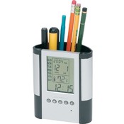Premium Pen Holder with Clock