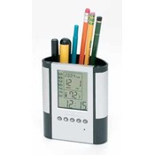 Premium Pen Holder with Clock
