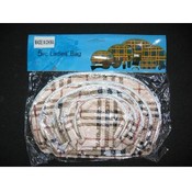 5 Piece Cosmetic Zippered Pouches