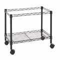 Single-Tier Rolling File Cart