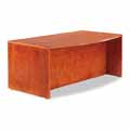 Verona Veneer Series Bow Front Desk Shell