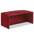 Verona Veneer Series Bow Front Desk Shell