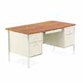 Double Pedestal Steel Desk
