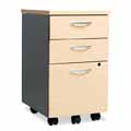 Seville Series Three-Drawer Mobile Pedestal File
