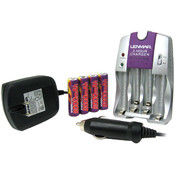 Lenmar 2-Hr Charger With 4 AA  Battery