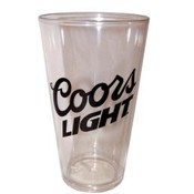 Coors Light Plastic Pub Pint Beer Glass