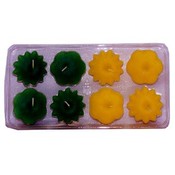 8 Pack Lemon &amp; Kiwi Scented Floating Candles