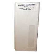 Business Size 40 Pack White Window Envelopes