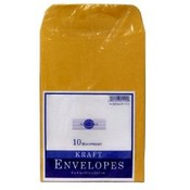 Paper World  6 X 9 Heavyweight Kraft Envelopes