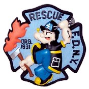 FDNY Rescue 4 Resin Patch Collectible