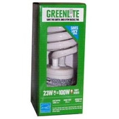 Greenlite 23 Watt Spiral CFL Soft White Bulb