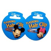 Disney Mickey &amp; Minnie Flashing Hair Clips
