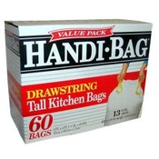 Handi-Bag 60 Count 13 Gallon Tall Kitchen Drawstri