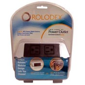 Rolodex Two-Port AC Power Outlet