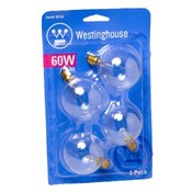 Westinghouse 60 Watt Clear Light Bulbs 4Pk