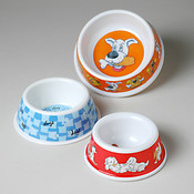 Melamine Dog Bowls 3 Sizes 3 Designs