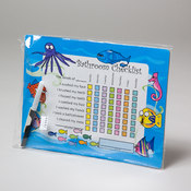 Bathroom Checklist Board with Pen