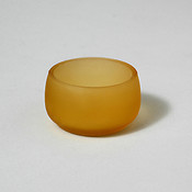 TEALITE HOLDER FROSTED TAN ROUND