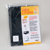 1/2 Inch Black Vinyl Letters