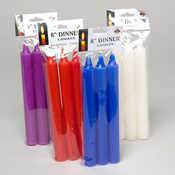 Taper Dinner Candles 8" 3 Pack
