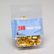 Thumb Tack Golden 200Ct.