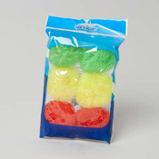 Round Plastic Scourers - 6 Pack