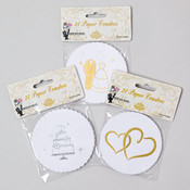 Wedding Coasters Paper 24Pk