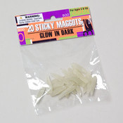 Sticky Maggots 20 Count- Glow N Dark
