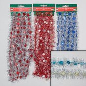 Garland Tinsel With Snowflake Bead