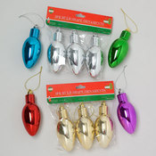 Christmas Ornament - Bulb Shape 3 Pack