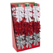 2-Tone Holly Or Snowflake Bow