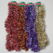 Tinsel Garland 9 Foot 6 Assorted 2 Tone