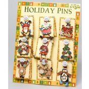Wooden Christmas Pins