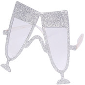 Glitter Silver Champagne Sunglasses
