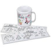 3.75" Christmas Coloring Mug