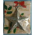 4 Asstd. Colors Metal Christmas Ornament Star