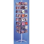 (white) 64 Pocket Wire CD Floor Spinner