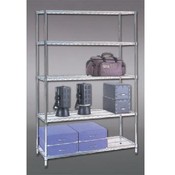 (chrome) 63" x 18" x 36" Shelving Rack