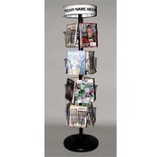(black) 16 Pocket Spinner Rack
