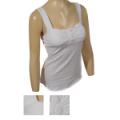 Ladies Padded Tank Top W/3 Plastic Buttons