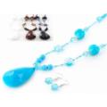 30" Acrylic Teardrop Pendant and Erring Set