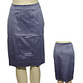 Ladies Fashion Satin Pleated Pencil Skirt