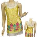 Ladies Fashion Satin Round Neck Sleeveless Top