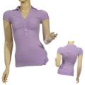 Ladies Fashion V-Neck Windsor Collar Top
