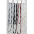 Ladies Fashion 55" Glass Pearl 8 mm Necklace