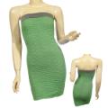 Ladies Fashion Knit Pencil Straight Wrinkled Dress