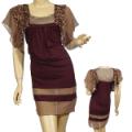 Ladies Fashion Scoop Neck A-Line Dress